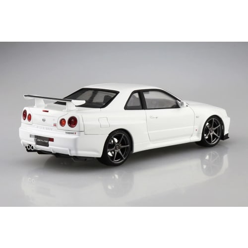 Aoshima Bunka Kyozai (AOSHIMA) 1/24 Pre-painted Model Series Nissan BNR34 Skyline GT-R VEspec II 2000 White Plastic Model 03-B