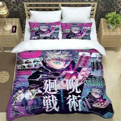 3D Print Jujutsu Kaisen Anime Printed Bed Set Duvet Cover Pillowcase Bedding Set Linen Sheet Quilt Cover Full Queen King Size