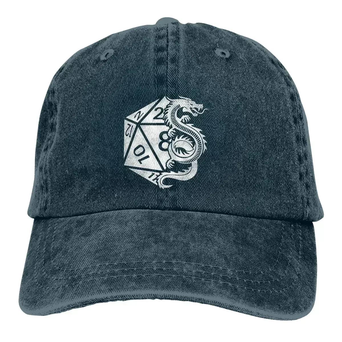 

Pure Color Dad Hats Dragon Poly Dice D20 Dungeon Dice Women s Hat Sun Visor Baseball Caps DND Game Peaked Cap One Size