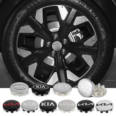 4pcs 56mm Car Wheel Center Cap Hub Cover Badge For Sportage Rio Sorento Soul Picanto Optima Ceed Forte Cadenza K2 K3 K4 K5