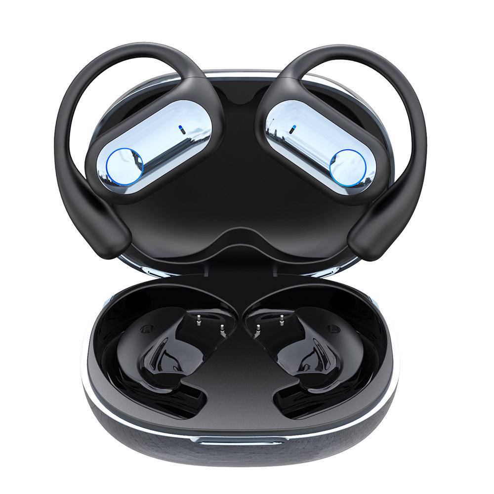 AI Smart Flip Earbuds with LCD Screen - Wireless Neckband with Long Battery Life and High Sound Quality