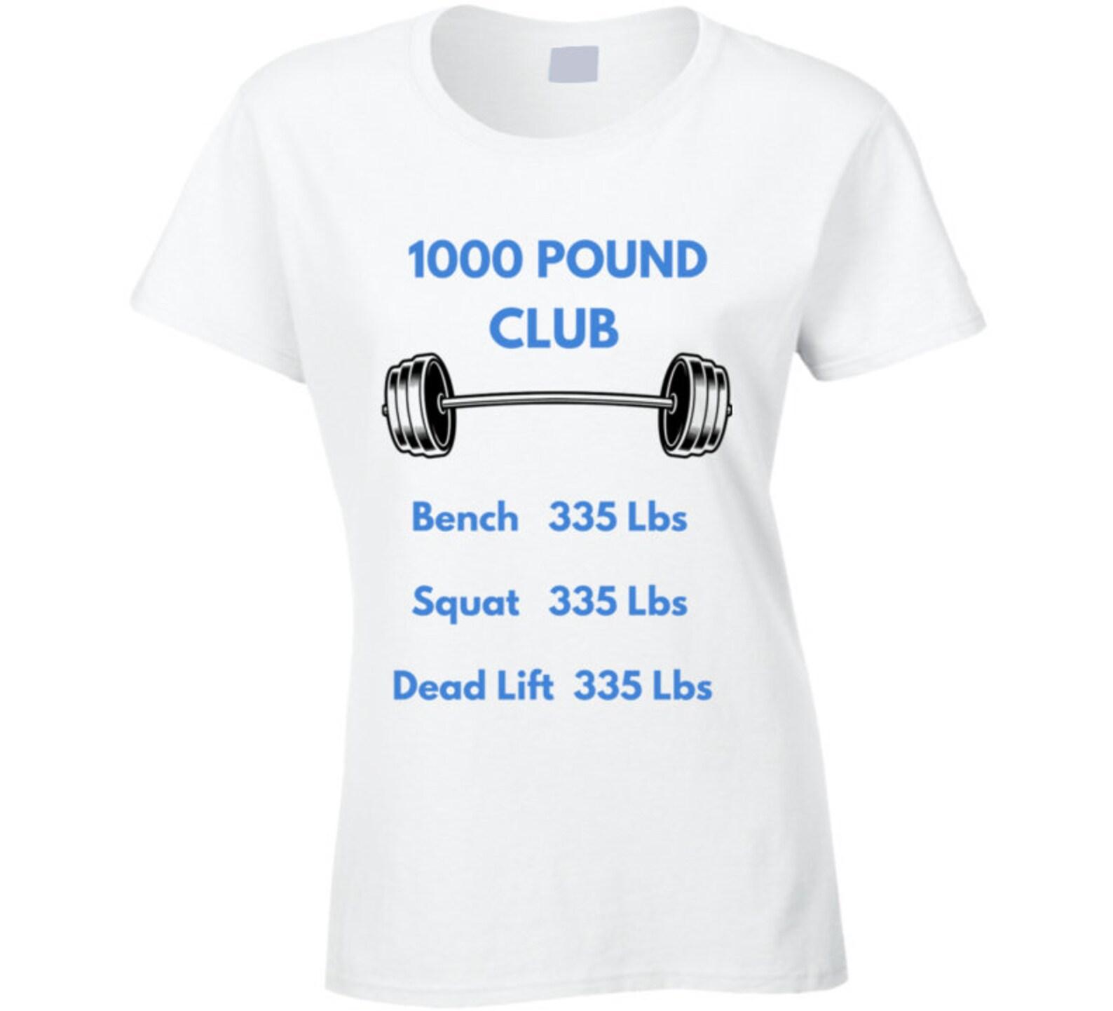 1000 Pound Club Ladies T Shirt 2XL