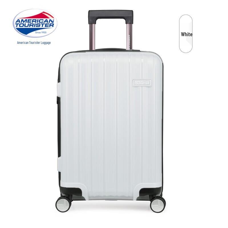 Чемодан American Tourister TV8 на колесиках, жесткий, ручная кладь