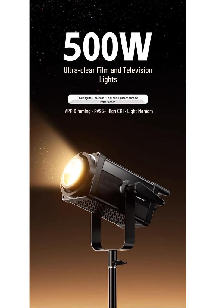 K500Bi Dual-Color 500W Studio Fill Light for Broadcast & Photography