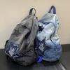 Neuer Sternenmuster Denim Rucksack Y2K Punk Schüler Schultasche Große Kapazität Reise Rucksack Schüler