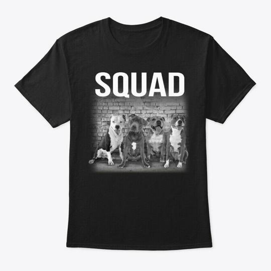 Pitbulls Squad T-Shirt Made in the USA Size S to 5XL XXXL