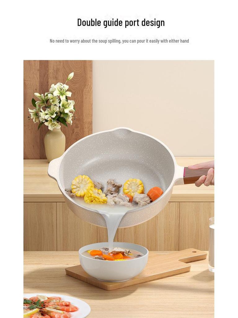 Non-Stick Medical Stone Frying Pan for Omelettes, Steaks, and Pancakes – Compatible with Induction Cookers and Gas Stoves