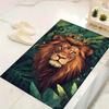 1Pc Royal Lion Jungle Rug, Office Carpet Indoor Outdoor Doormat, Non-Slip, Comfortable, Living, Christmas Halloween,  Xmas Gift G1266