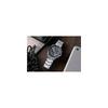 Seiko Selection SBTR041 Men's Quartz Chronograph Watch Blue Gray Dial Black Stainless Steel
