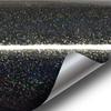 Gloss Rainbow Black Metallic Sparkle Vinyl Adhesive Wrap (1ft X 5ft)