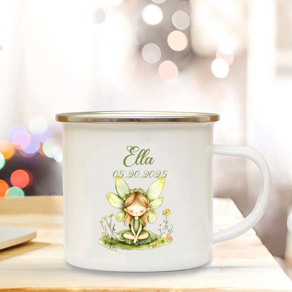 Personalized Mug with Name, Enamel Mug for Children, 1st Birthday Gift for Girl Boy, Enamel Mug, Baby Gift