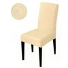 Waterproof Elastic Chair Cover Dining Room Solid Color Chair Slipcover Spandex Removable Chair Seat Cover for Kitchen Wedding