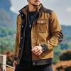 Spring Autumn Men's Multi Pocket Denim Jacket Fashion Patchwork Casual Outerwear Coat Men