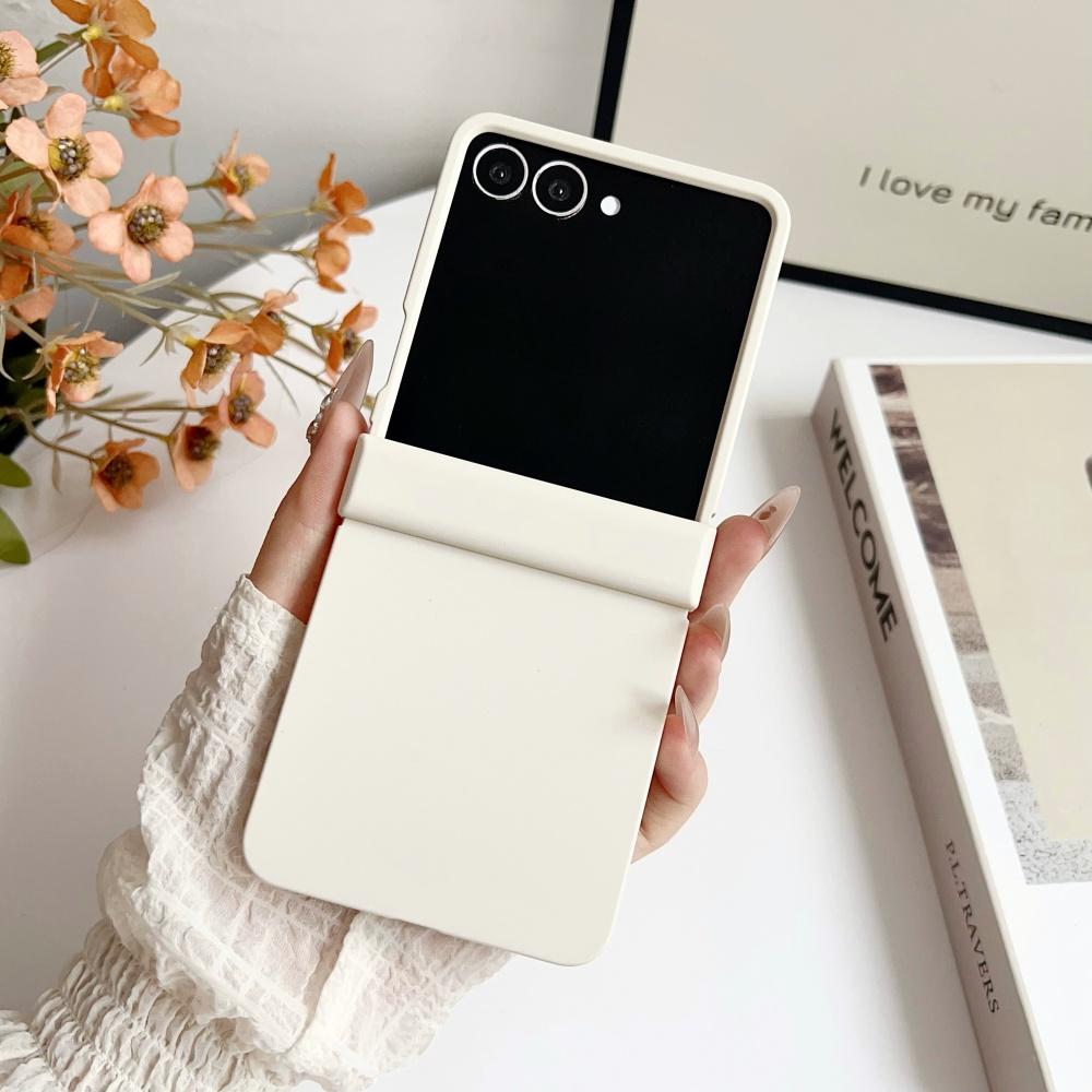 For Samsung Z Flip 6 Case Solid Color Matte Ultra Thin Hinge Shockproof Hard PC For Samsung Galaxy ZFlip7 Flip6 5 4 3 5G Cover