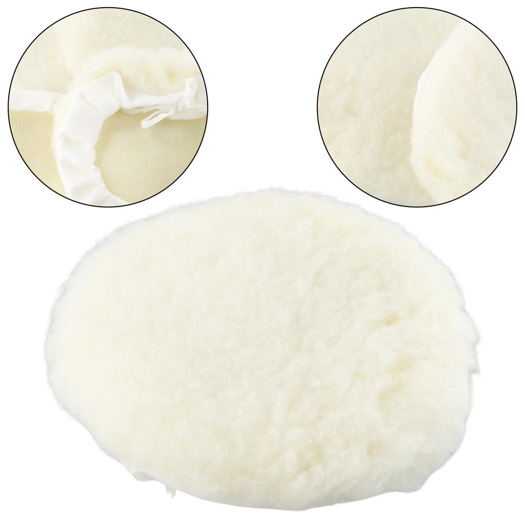 High Quality Useful Brand New Pad Wheel Wool 7inch Part 7inch Pad Replacement Tools 6Pcs Parts Polisher Bonnet