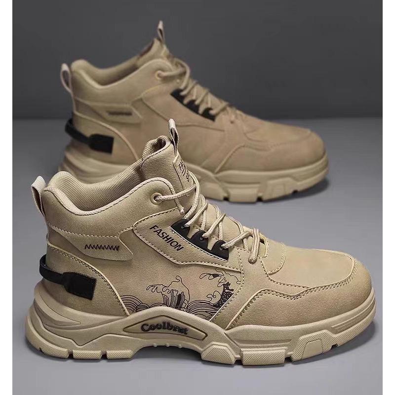 

Men s shoes spring non-slip and wear-resistant outdoor work high-top outdoor tooling shoes new men s sports Martin boots 39