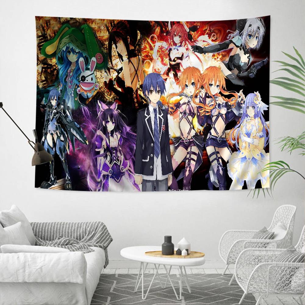 Date A Live DIY Wall Tapestry Art Science Fiction Room Home Decor Wall Art Decor