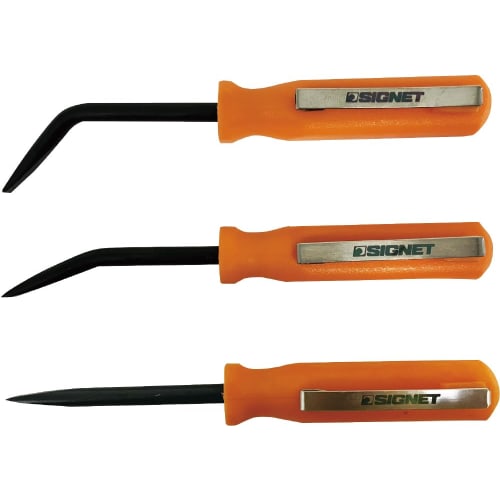 

SIGNET Pocket-Sized Mini Prybar Set of 3, 125mm Overall Length, 4.8mm Shaft Diameter, 46228