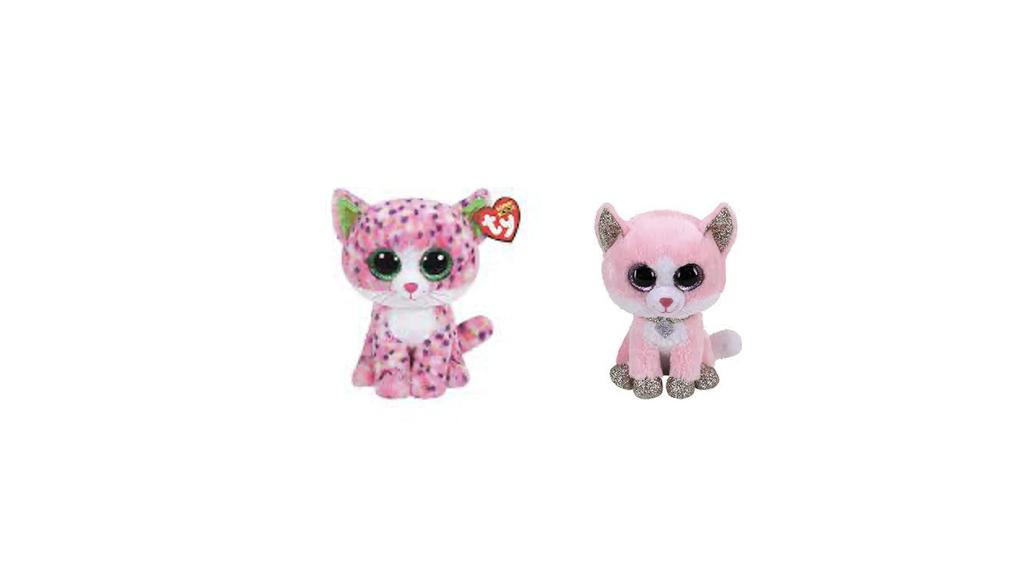 Ty Fiona Pink Cat Beanie Boo - Reg