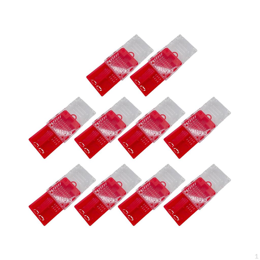 10 Stück Königinnenzellenkäfige zur Aufzucht von Bienen Einfache Handhabung Imkereibedarf