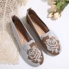 Casual Floral Slip-On Flat Shoes with High Breathability for Effortless Comfort