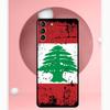 Lebanon Flag Map Case For Samsung Galaxy S24 S23 Ultra S22 S20 FE S21 FE Note 10 20 S8 S9 S10 Plus Cover