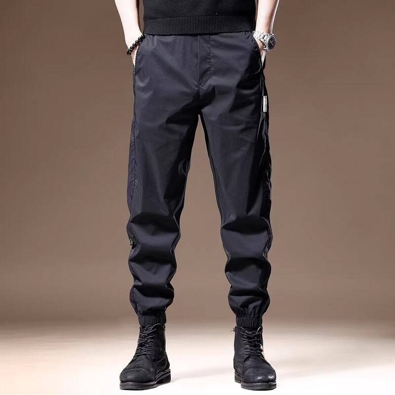 Men's Autumn Winter Fleece-Lined Jogger Harem Pants