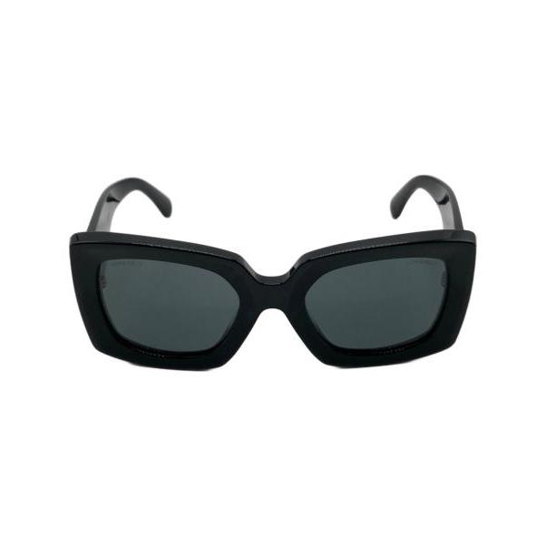 Used side tweed motif sunglasses