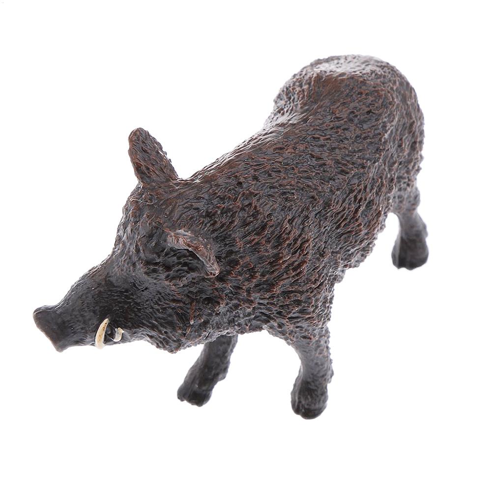 Wildschwein Spielzeug Figuren Realistisches Wildschwein Modell Spielzeug Pädagogische und Sammler Spielzeuge für Tierliebhaber und Geburtstagsgeschenk für Kinder