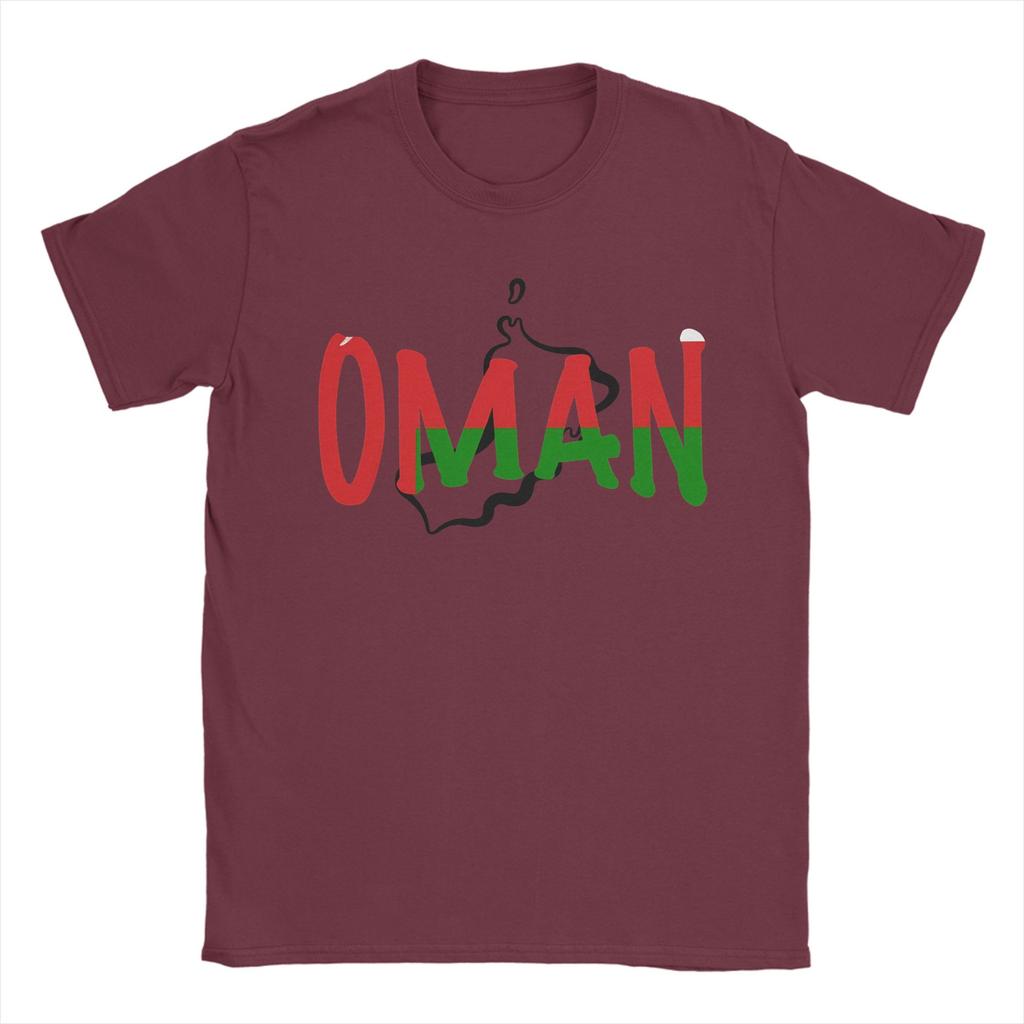 Oman Flag  T Shirt for Men 100 Cotton Vintage TShirts O Neck  Tee Shirt Short Sleeve Tops Plus Size