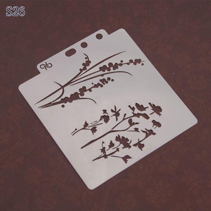 Creative Aperture Stencil: Multifunctional Mask for Spraying and Decoration for Drawing Decorating Coffee and Cakes