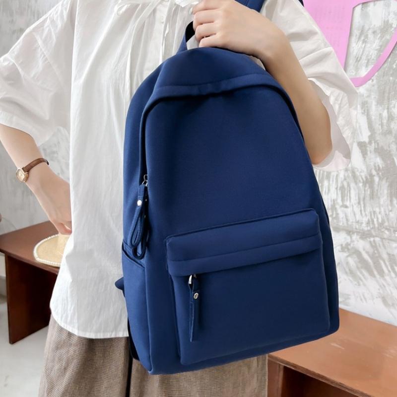 New Simple Ultra-Light Women'S Large-Capacity Backpack For Primary And Middle School Students
