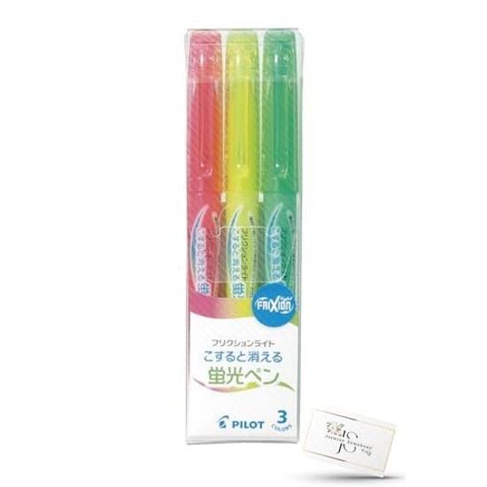 Friction Light 3-color set (Pink Yellow Green) SFL 30SL 3C erasable highlighter water-based Jasmine Symphony original index card included assortment