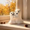 Halloween Gift for Kids Ghost Gnome Figurines, Resin Tabletop Decoration, Cute Party Supplies Statue, Decorative Ornaments Indoor Outdoor Home