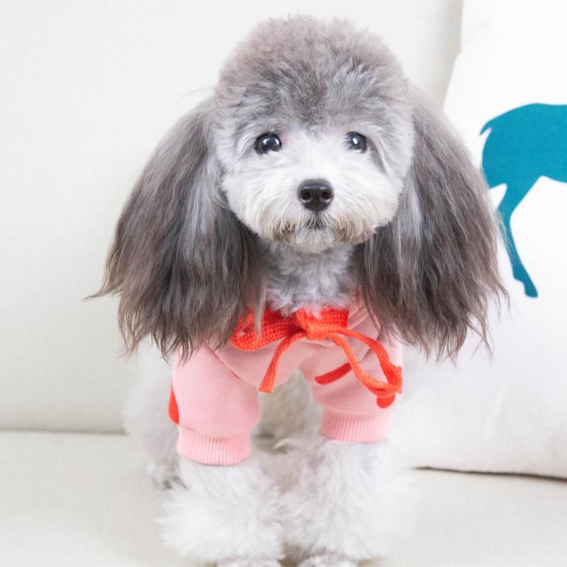 Cute Heart Dog Hoodie Sweatshirt Coat Autumn Winter Pet Dog Clothes Outfit Puppy Yorkie Costume Chihuahua Pomeranian Clothing