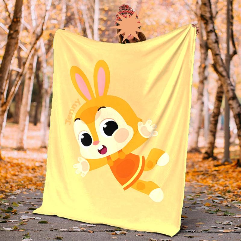 Pinkfong Flannel Blanket Soft Warm All-Season Throw, Design for Camping, Car Travel, Hiking Sofa, Bed, Office Perfect Gift for Parties