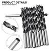 10pcs High Carbon Steel Woodworking Spiral Drill Bit 5mm Wood Drills Full Grinding Blade W/ Center Point Power Tools Parts