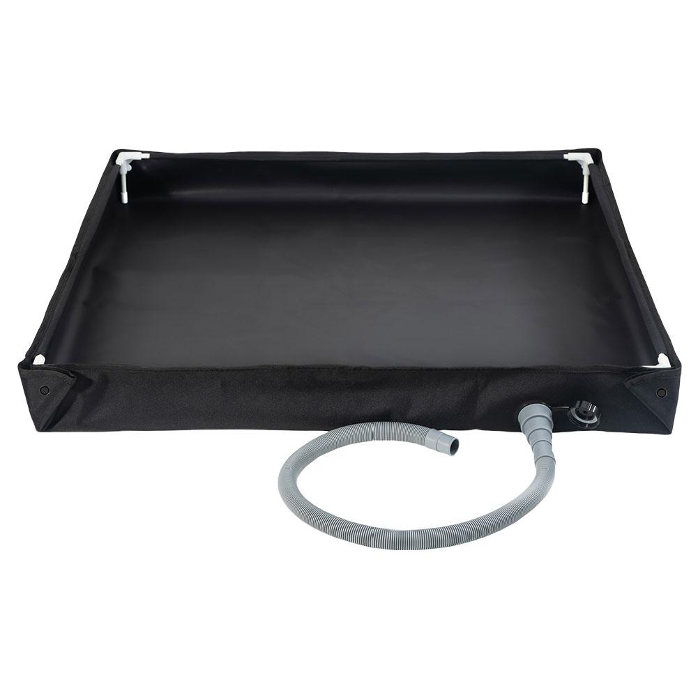 Portable Shower Pan Foldable Shower Pan Outdoor Tent Shower Tray Camping Shower Tent Floor Base Pets Shower Base with Drain Hose