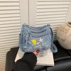 Bestickte Handytasche Jeans-Tasche Damen Umhängetasche