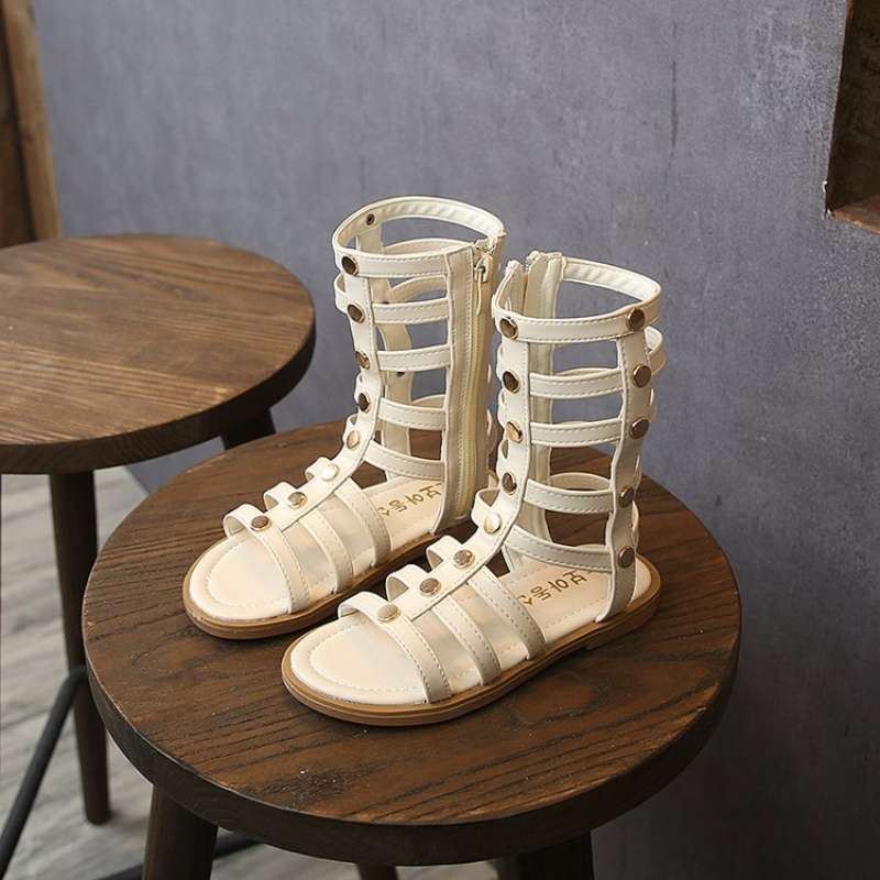 Girls sandals 2025 new fashion children's summer little girl Korean version of Roman shoes tide older children princess sandals