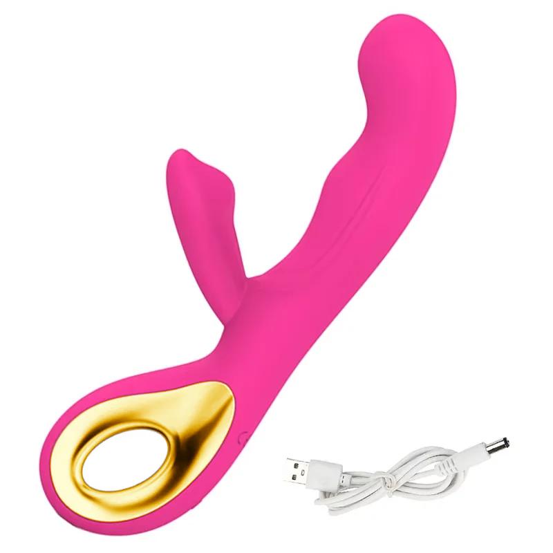 Powerful Dual Vibrator Dildo Wand for Women 10 Modes Orgasm Clitoris Stimulator G Spot Anal Vagina Massager Adult Sex Toys 18+