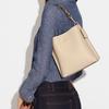 New COACH Mollie Cow Leather Bucket Bag, Shoulder Bag, Handbag Trumpets Women's Ivory White CB901-IMOQY