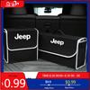 Getränkehalter Auto Faltbare Aufbewahrungsbox Große Kapazität Filz Organzer Tasche Zubehör Für JEEP Renegade Patriot Weangler Cherokee Com