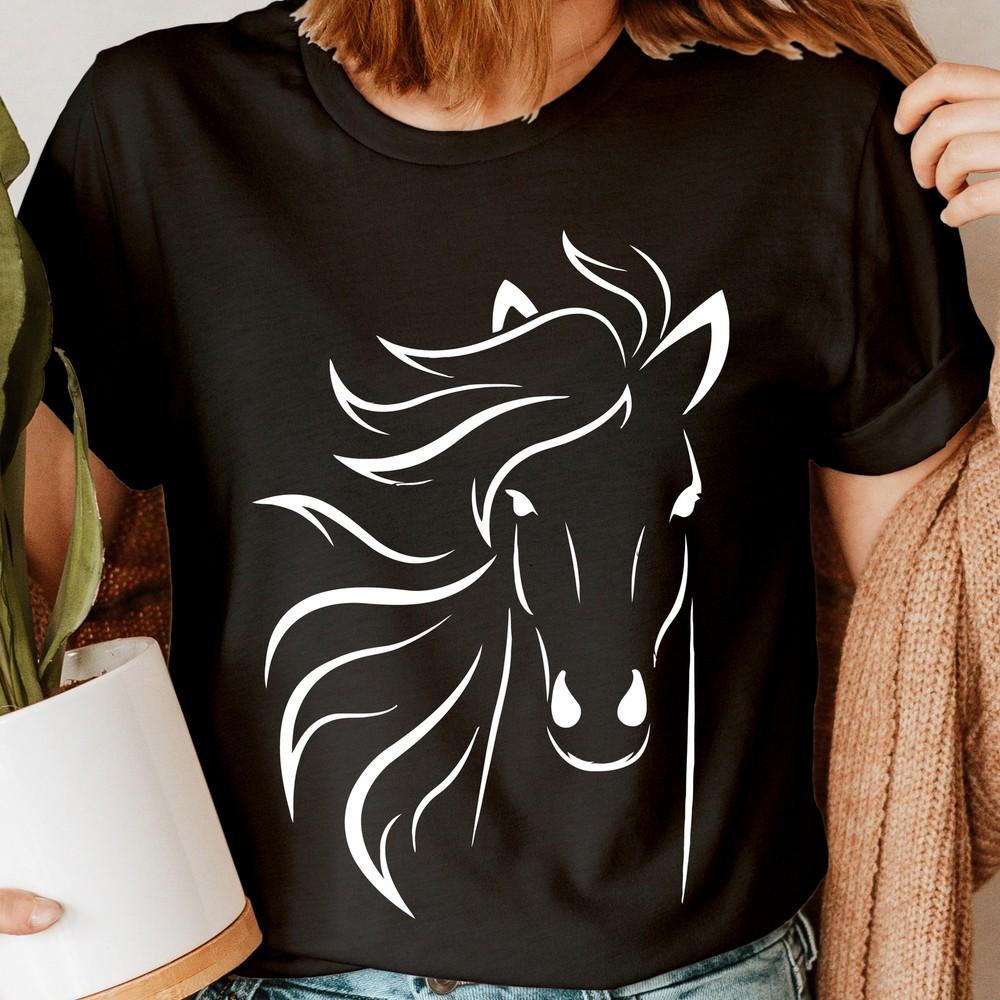 

Horse Riding Silhouette Lovers Cute Trending Womens TShirts Tee Top #6ED Unisex T-Shirt XXXXL