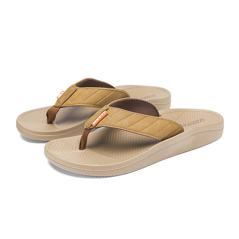 

Thick Platform Eva Flip Flops Men s 2025 Outdoor Summer Clip Anti Slip Beach Sandals Youth Comfortable Minimalist Men s Slippers 44 хаки