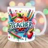 The Best Teachers Teachers' Day Ceramic Coffee Mug Sub-Book Water Cup Book Apple Pencil Gift