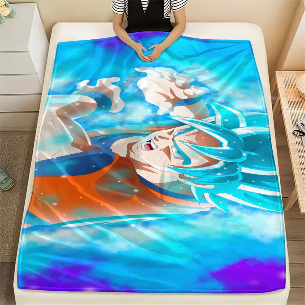 Dragon Ball characters Print Flannel Blanket,High quality Comfortable for All Seasons,Home Decor,Warmth and Comfort,Perfect for Christmas Gifts