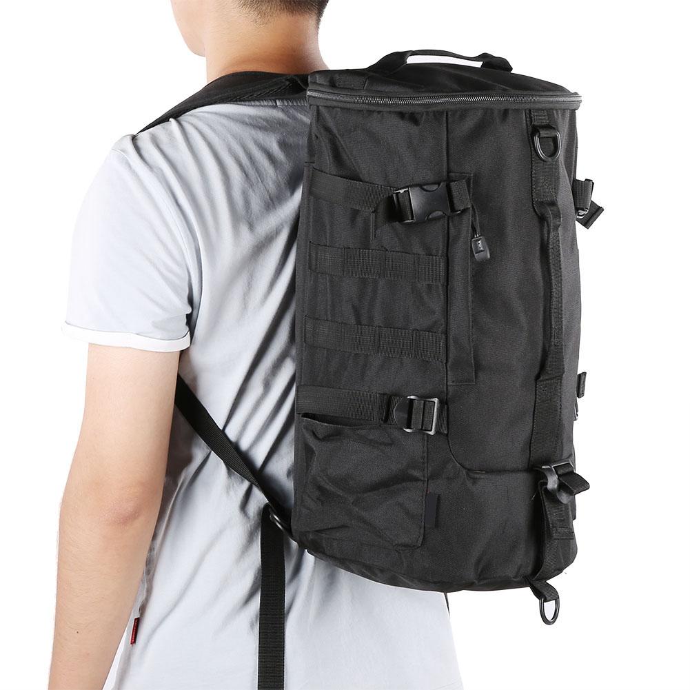 Cylinder Fishing Tackle Backpack Shoulder Bag Fishing Rod Outdoor Satchel