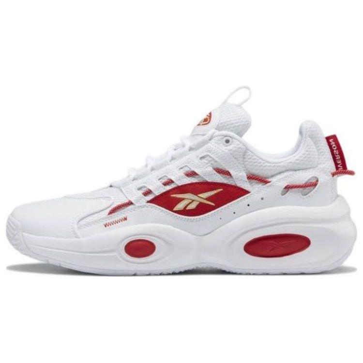 Reebok Solution Mid Mid Top Retro Basketball Shoes Unisex White Red GX8926 42