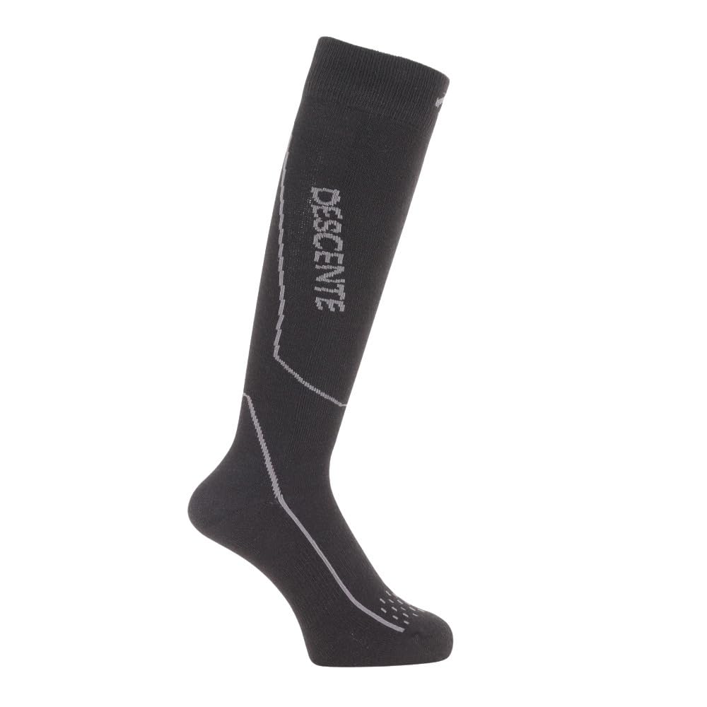Descente Far Silver Ion Arch Black Men's Socks, DWAWJB62, Antibacterial, Odor-Resistant, Thermal, Infrared, (Ag+), Support,